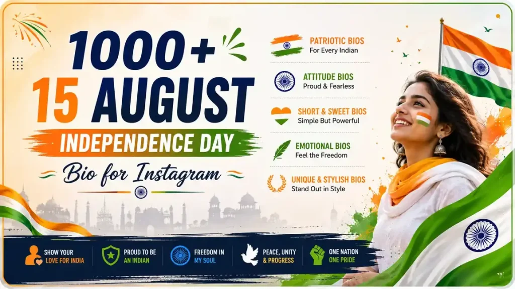 independence day bio for instagram