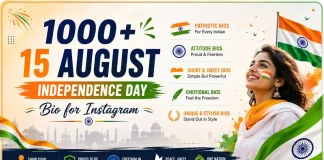 independence day bio for instagram