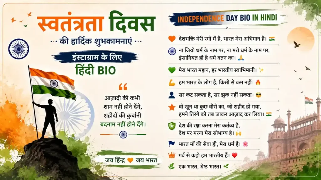 Independence Day Bio in Hindi