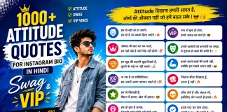 Attitude Quotes for Instagram Bio in Hindi