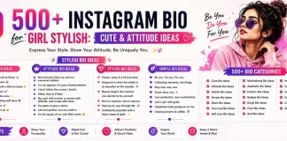 instagram bio for girl stylish