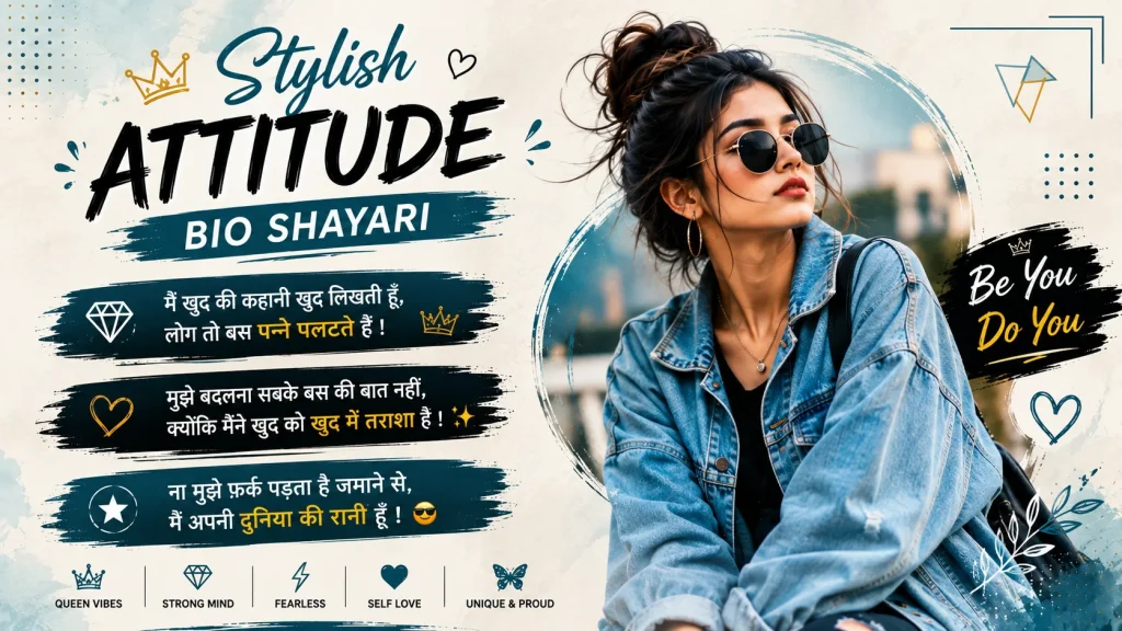 Stylish Attitude Bio Shayari 