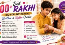 100+ Best Rakhi Bio for Instagram: Brother & Sister Quotes