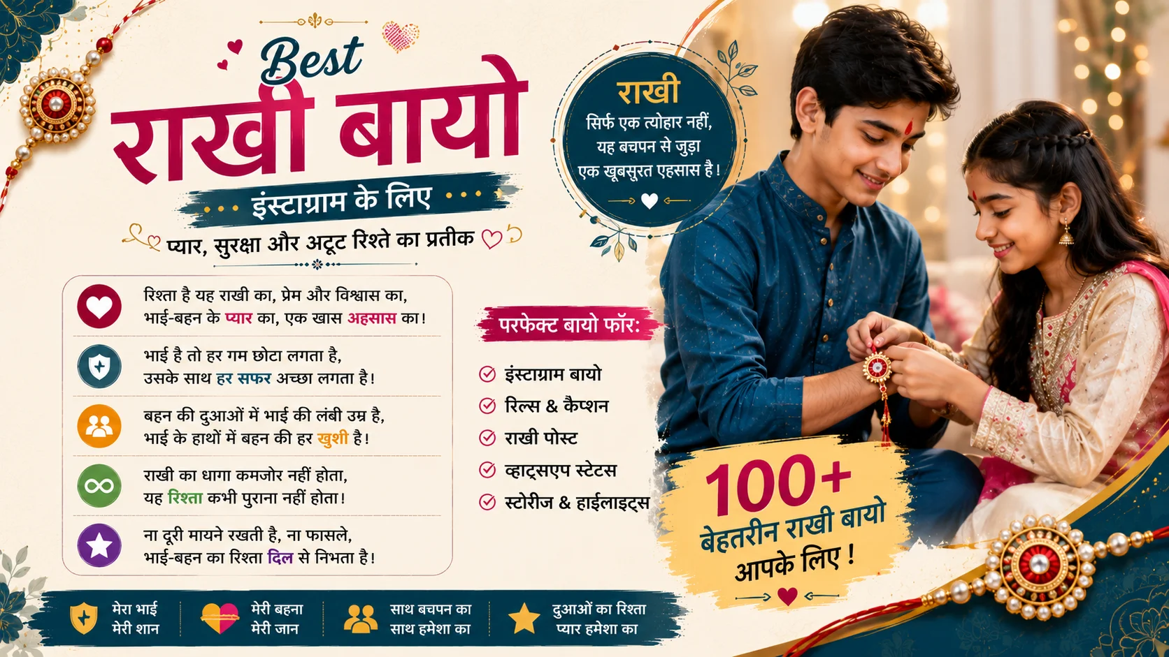 Best Rakhi Bio in Hindi (रक्षाबंधन बायो)