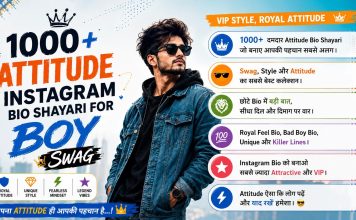 100+ Attitude Instagram Bio Shayari for Boy (Swag) 1000+ Attitude Instagram Bio Shayari for Boy (Swag)