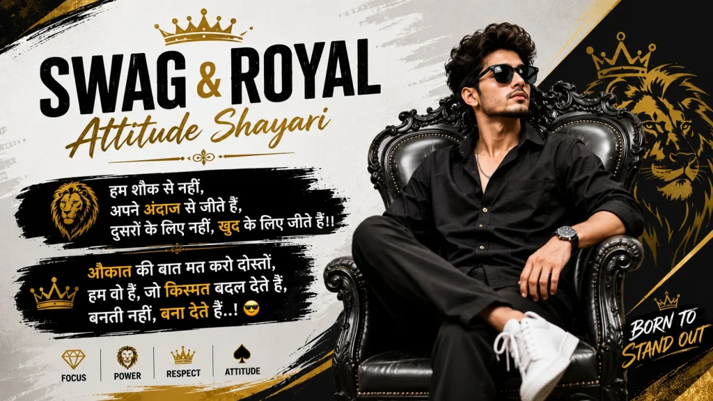 Swag & Royal Attitude Shayari