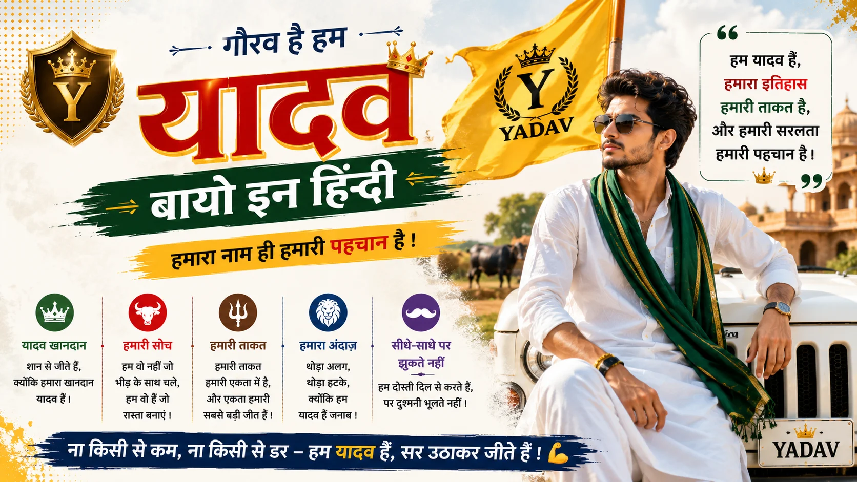 Yadav Bio in Hindi