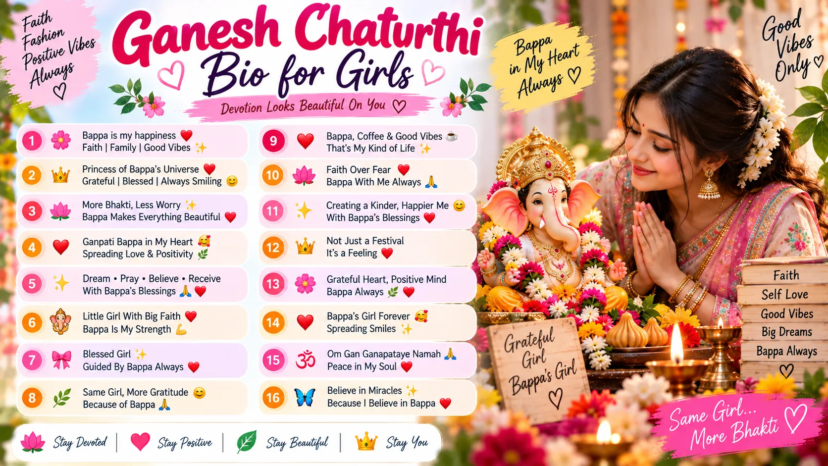 Ganesh Chaturthi Bio for Girls