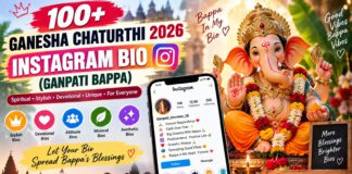 Ganesha Chaturthi 2026 Instagram Bio