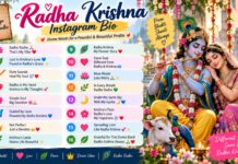radha krishna instagram bio