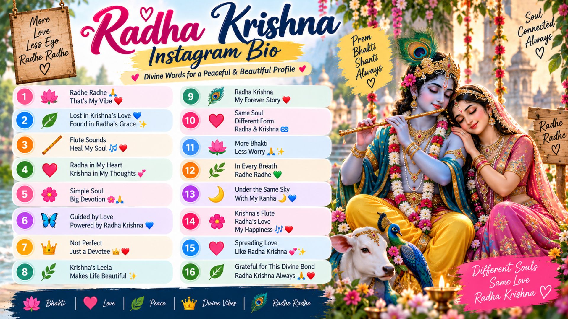radha krishna instagram bio